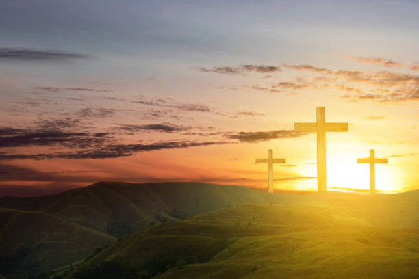 istock Christian Cross on the hill 1481315056