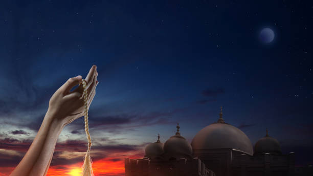 istock Muslim man praying with prayer beads in his hands 1481315351