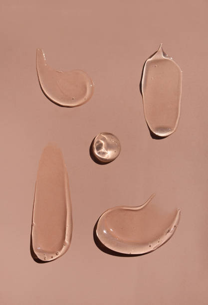 istock cosmetic smears gel texture on brown background 1481322656