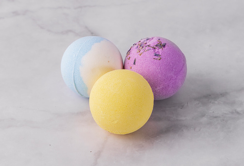 Sanitary care products color bath ball