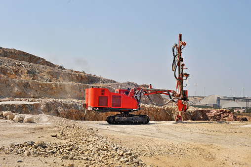 Rotary drill machines for surface blast hole mining industry in quarry