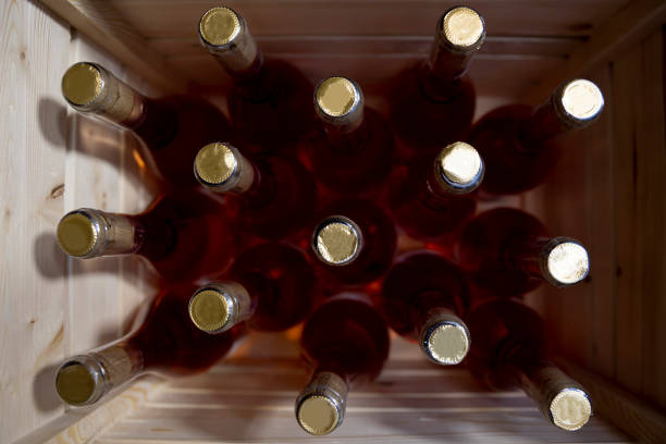istock Bottles of wine in a winery 1481325328