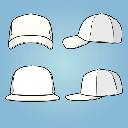 Front and side views of a normal+fitted cap/hat. Comes with high resolution .jpg, .png, AI2 version and EPS8.
