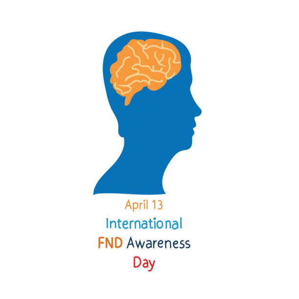 ilustrações, clipart, desenhos animados e ícones de o dia internacional de conscientização da fnd é comemorado todos os anos em 13 de abril - neurologic