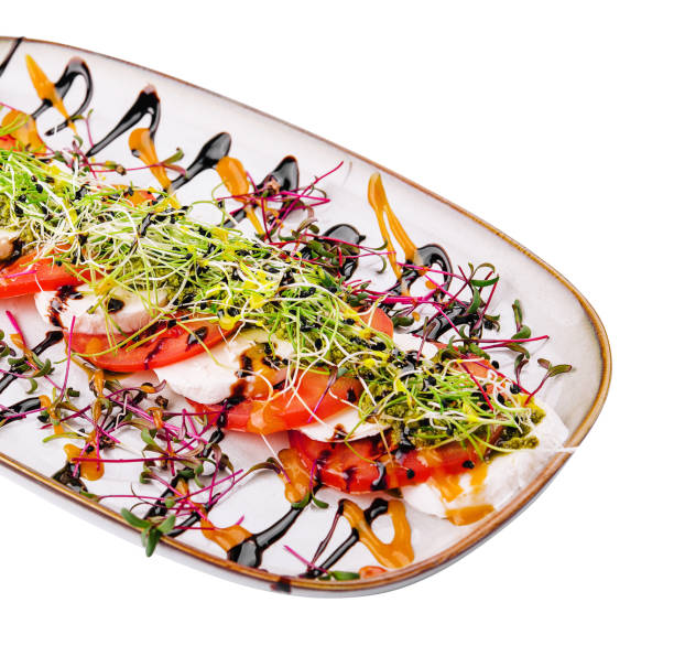 istock Tomato and mozzarella slices - caprice salad 1481330861
