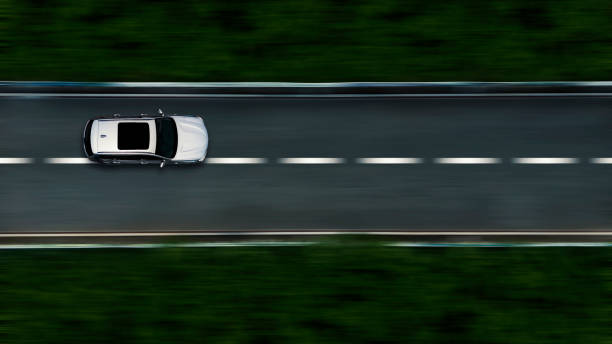 car driving on the road