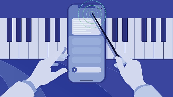 Piano, Playing, Musical Conductor, Mobile App, Graphical User Interface