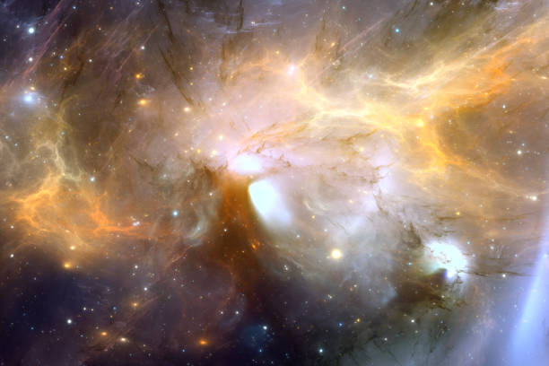 istock Glowing space nebula and stars in deep space 1481336212