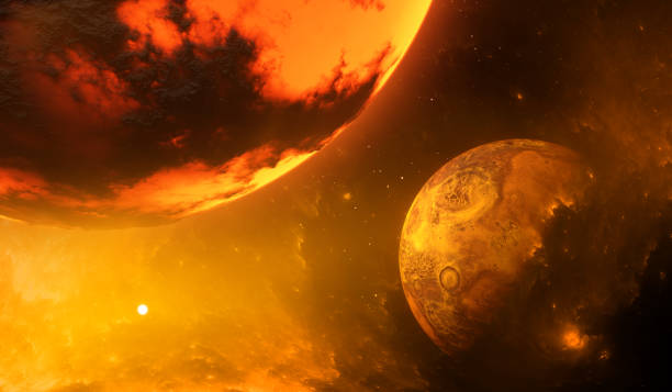 istock Evolution of the Solar System. Before collision of Earth and Theia 1481337324