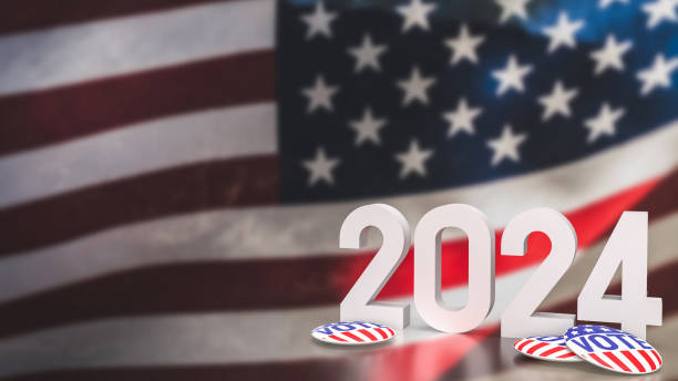 istock The Usa flag and 2024 for vote concept 3d rendering 1481337637