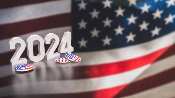 istock The Usa flag and 2024 for vote concept 3d rendering 1481337668