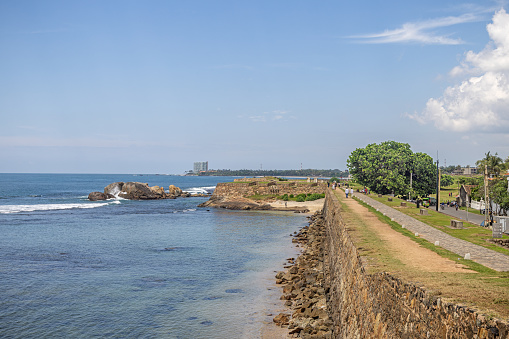 The old ramparts and city walls in Galle originally protected the city against enemies and pirates - and has proven its worth against tsunamis