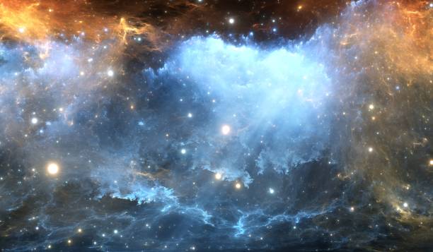 istock Glowing space nebula and stars in deep space 1481338917