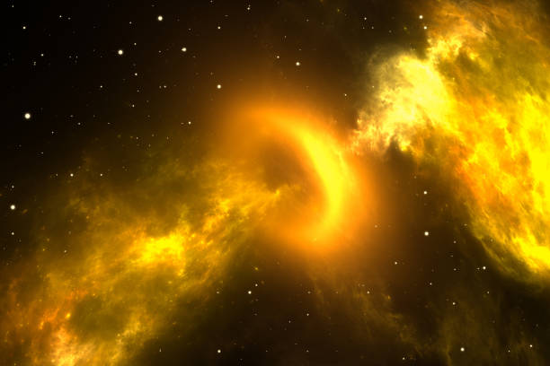 istock Supermassive black hole that spews two jets of material out into space 1481344909