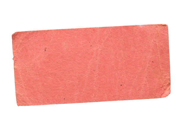 Textured reddish pink ticket for admission to an entertainment event, blank for your copy.