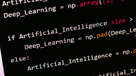 Closeup Photo Of Artificial Intelligence Programming Code Displayed On ...
