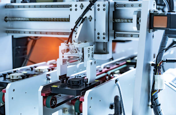 istock robotic arm manipulator, Manufacturing, engineering, futuristic, ai, technology concept 1481354137