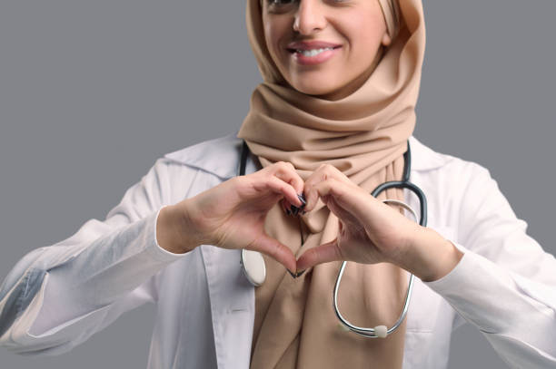 istock Young female doctor in hijab looking confident 1481354697