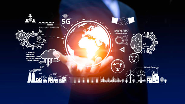 istock AI(artificial intelligence) network technology connects wireless devices around the world. AI technology is essential to business in the digital world. Futuristic virtual screen interface technology 1481355895
