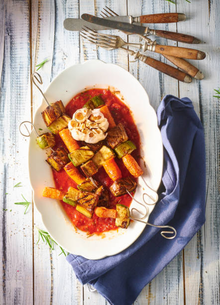 istock Vegetable skewers from the grill 1481357357