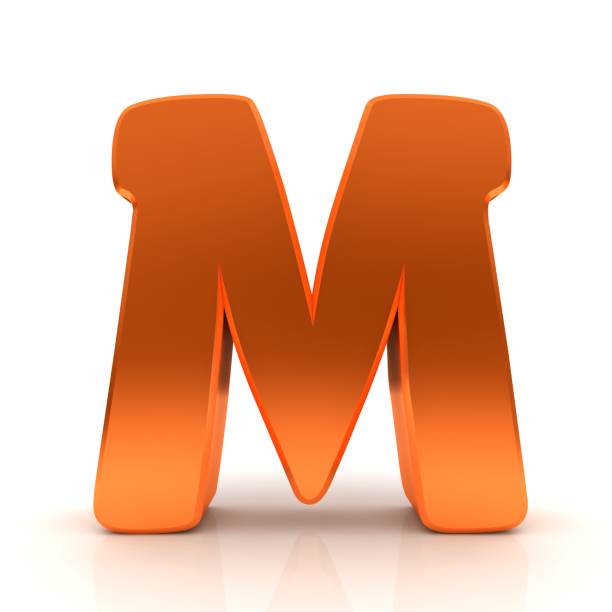 istock M letter orange sign capital letter 3d graphic illustration rendering 1481358088
