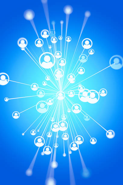 concept of influencer on social media connection