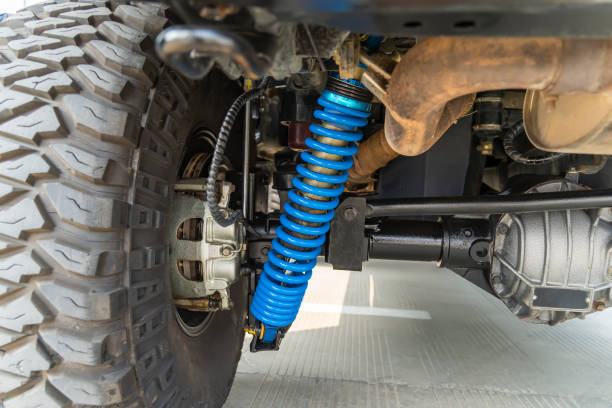 istock shock Absorber and Coil Spring of Car Suspension System 1481361739