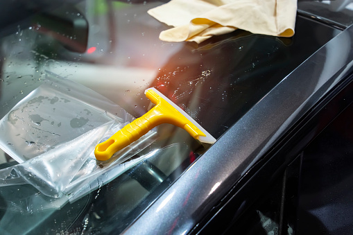 car paint protection film with spatula