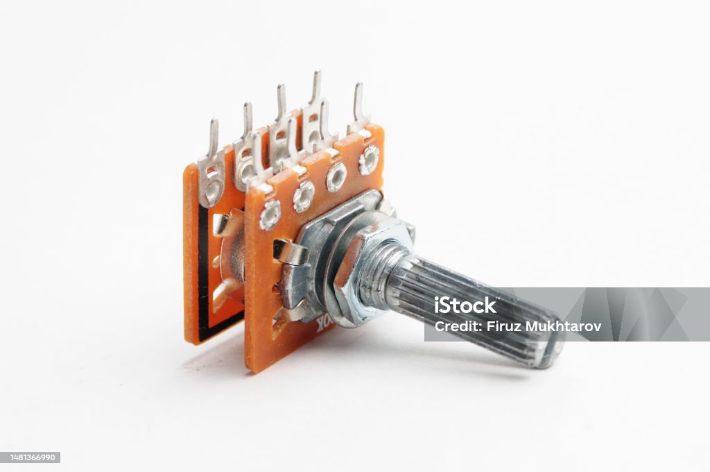 Jason Variable Resistor Variable Resistor Potentiometer On White Background Stock Photo ...