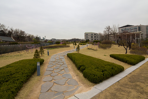 Holiday in South Korea - Womans University in the Daehyeon-dong, South Korea