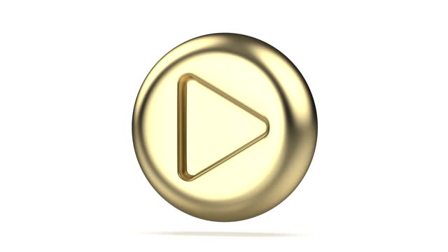 Gold play button