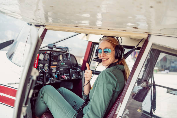 istock Portrait of a female pilot 1481370548