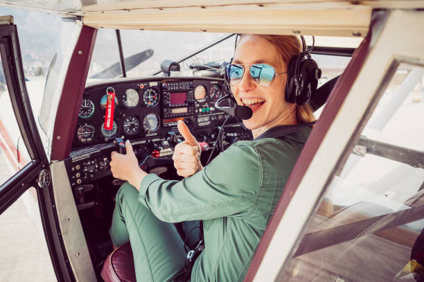 istock Portrait of a female pilot 1481370789