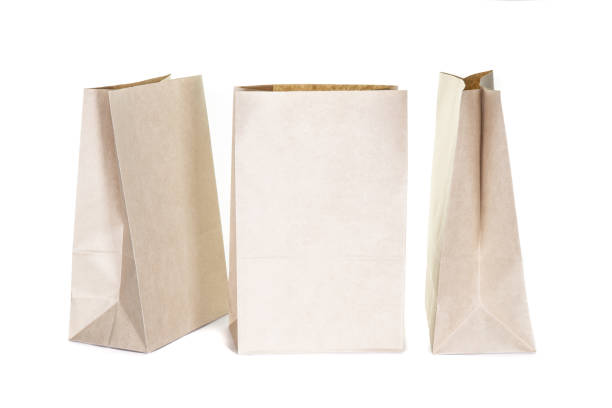 istock Various kraft paper bags isolated on white background 1481371642