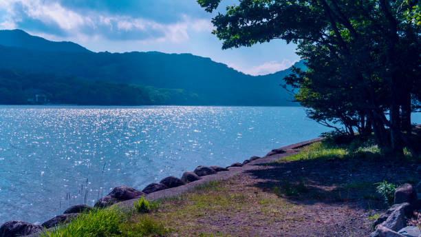 Lake view from Mount Akagi Lake view from Mount Akagi, Maebashi City japan mt akagi stock pictures, royalty-free photos & images