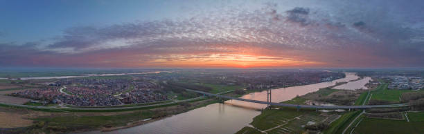 istock Kampen Suspension bridge over the river IJssel 1481384489