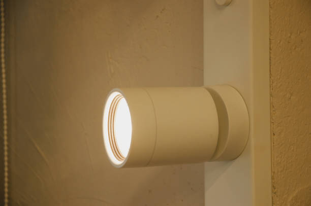 istock Lamp lamp lamp on the wall. low light 1481384724