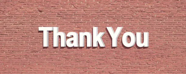 Photo of Thank you, banner, sign.