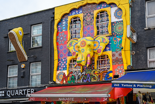 Camden Town, London, UK: Colorful shop on Camden High Street.