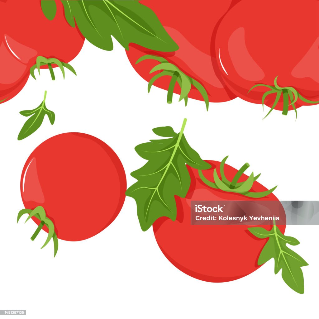 Tomato Border Tomato Border Stock Illustration - Download Image Now - Agriculture ...