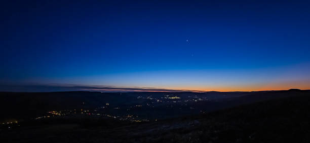 istock View on the night from Bamford Edge , National Park Peak District UK. 1481394999