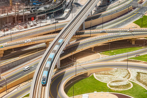 istock Futuristic metro, Dubai, United Arab Emirates 1481415737