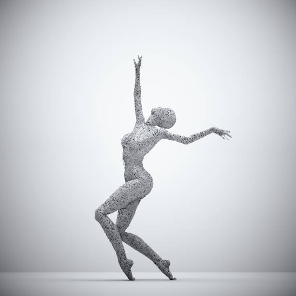 istock Woman made of wires posing. 1481419705