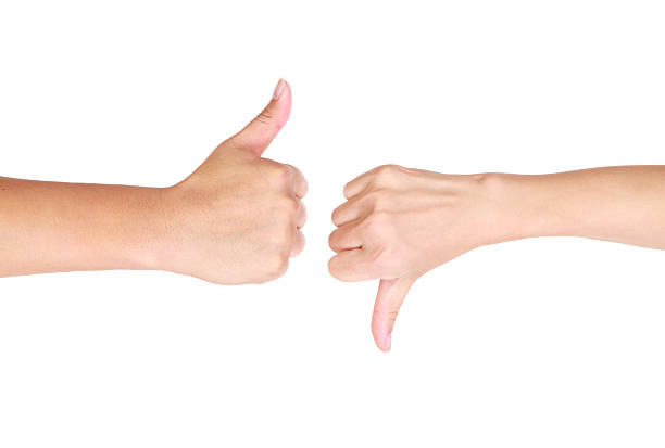 istock Thumb up and down hand signs-XXXL 148142089