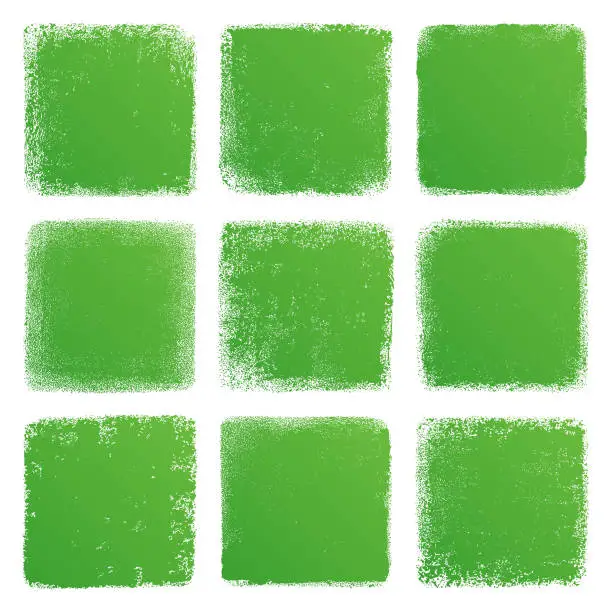 Vector illustration of Grunge squares