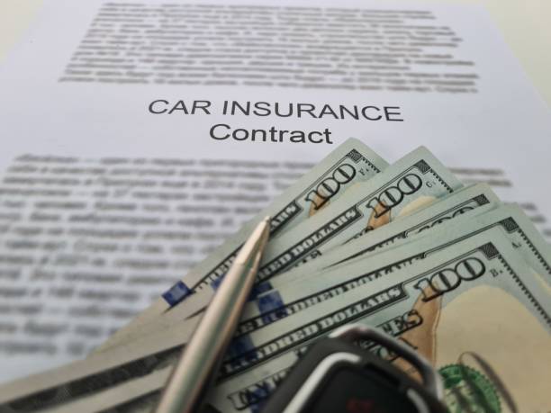 istock Sales representative fills out contractual documents for car insurance 1481422267