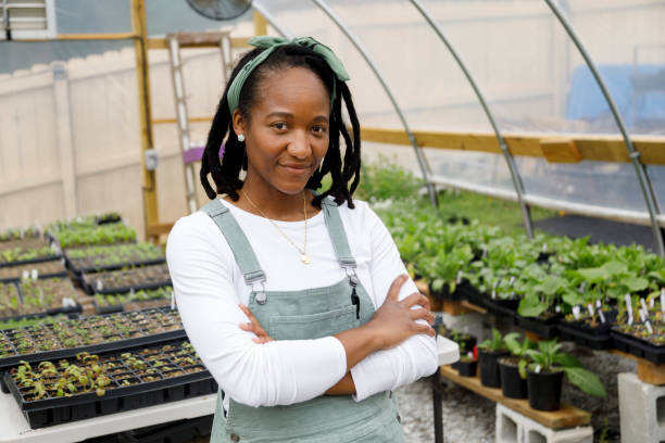 istock Farmer In Her Greenhouse 1481425714