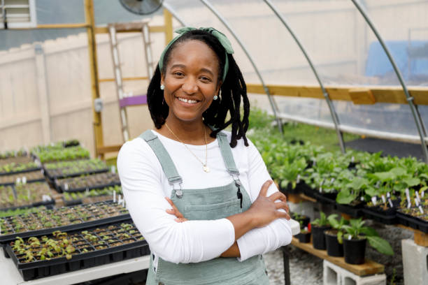 istock Farmer In Her Greenhouse 1481425719
