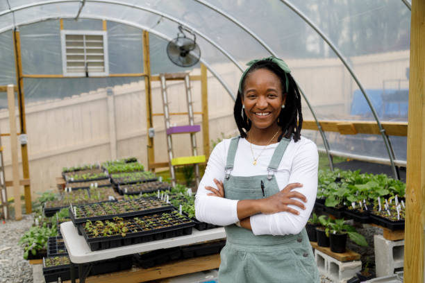 istock Farmer In Her Greenhouse 1481425723
