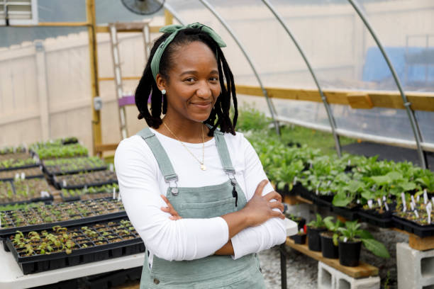 istock Farmer In Her Greenhouse 1481425724